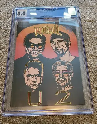 U2 Rock N' Roll Comics #55 CGC 8.0 Revolutionary Comics 1993 • $50