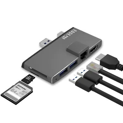 $44.38 • Buy Mbeat Edge Pro Multifunction USB- C Hub With LAN For Microsoft Surface Pro Gen 5