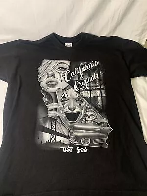 CALIFORNIA ORIGINAL T-shirt Cali West Side Urban Streetwear Adult Men's 2XL • $9