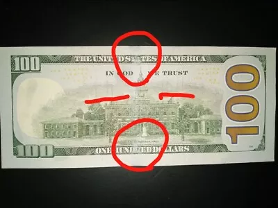 100 Dollar Banknote 2013 Error • $350