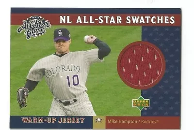 2002 Upper Deck Nl All-star Swatches Jsy #mh Mike Hampton Rockies Mint L@@k • $1.99