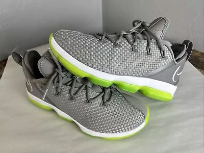 Lebron James XIV 14 Low Dunkman Basketball Shoes Mens Sz 10.5 Gray & Green • $59.88