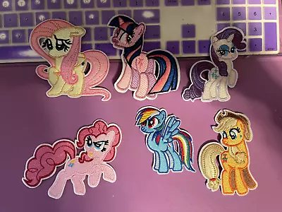 My Little Pony Characters Embroidered Iron On Patch Set Of 6 • $9.99