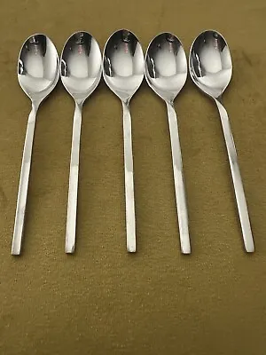 (5) Soup Spoons Villeroy & Boch NEW WAVE 18/10 Stainless Indonesia • $26.75