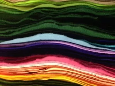 Coloured Acrylic Felt Fabric By The Half Metre Or Pre-cut Squares • £1