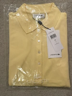£27.50 • Buy LACOSTE WOMENS SLIM FIT MINI COTTON PIQUE POLO SHIRT Bag SzFR38 RRP:-£90 FreeP&P