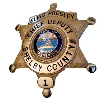 Elvis Presley Shelby County – Collectible Novelty (Silver Plated) Replica Prop • $40