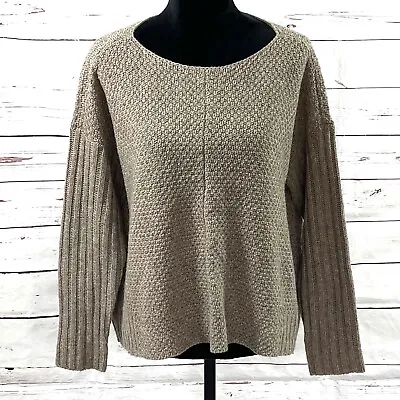 $50.99 • Buy Eileen Fisher Petite Women’s Pull Sweater Long Sleeves Yak And Wool Beige Sz PL