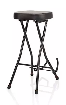 Foldable Guitar Stool With Padded Seat And Rear Mounted Guitar Hanger GFW-GTR... • $84.66