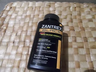 RARE! OLDER VERSION Zantrex Black Rapid-Release 84 Softgels NO EXP NO BOX • $59.47