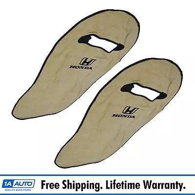 OEM Tan Cotton Terry Velour Seat Armour Cover Front LH & RH Pair For Honda • $73.40