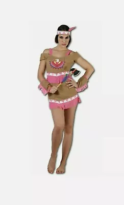 Women Dancing Squaw Costume Ladies Indian Native Wild West Pocahontas  • £11.99