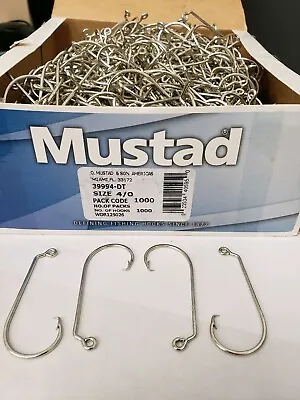 Mustad Saltwater Jig Circle Hooks 60 Degree  39994DT 4/0   100 Pack Do It Molds • $12.99