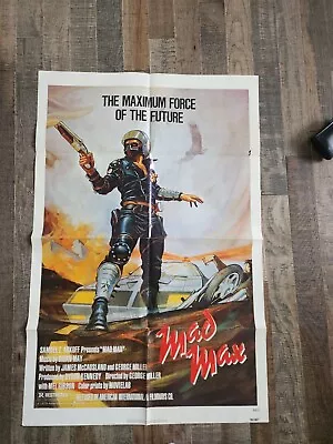 MAD MAX One Sheet 27x41 Movie Poster - FIRST PRINTING - ORIGINAL! • $400