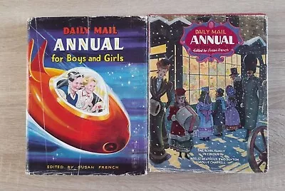 Daily Mail Annual For Boys And Girls Vintage Hardback Book Bundle X 2 1950's Era • £10.50