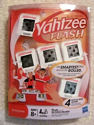 NEW HASBRO ELECTRONIC YAHTZEE FLASH GAME 4 Fast Action Games Classic Family Game • $17.11