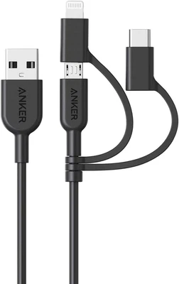 $24.99 • Buy 3-in-1 Cable Lightning Type C Micro USB Interchangeable Apple Fast Charge AUS