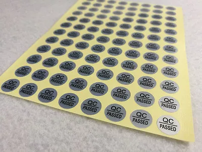 Adhesive Label Sticker QC PASSED Stickers Silver Warranty Label Sticker 2000pcs • $10