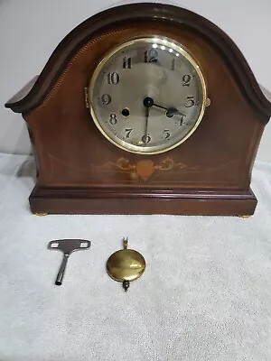 HALLER 1930s VINTAGE GERMAN   RESTORED  8 DAY  STRIKING MANTLE CLOCK  . • £55