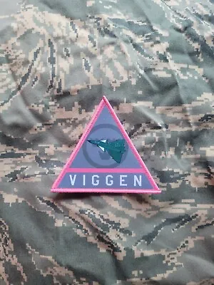 Atamonica Saab 37 Viggen Fighter Ace Anime Girl Pinup Morale Airsoft War Patch • $9.99