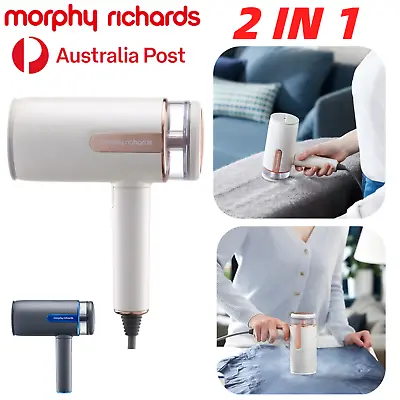 MORPHY RICHARDS Handheld Garment Steamer Iron Electric Lint Remover Portable AU • $63.62