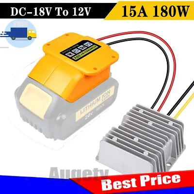 Converter For Dewalt DC 18V To 12V Step Down 15A 180W Voltage Battery Regulator • £16.79