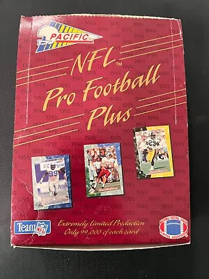 1993 Pacific NFL Pro Football Plus Cards Box- 36 Factory Sealed Packs • $30