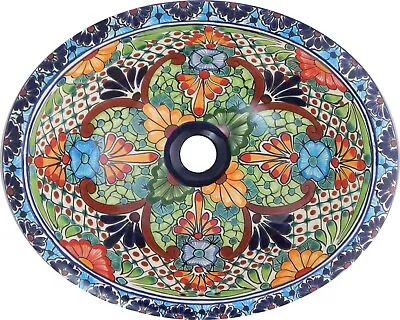 16  X 11.5  Talavera Ceramic Mexican Bathroom Sink Handmade Folk Art  # 227 • $129.99