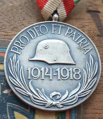 £27 • Buy Original WW1 1914-1918 German Hungary Pro Deo Et Patria Medal