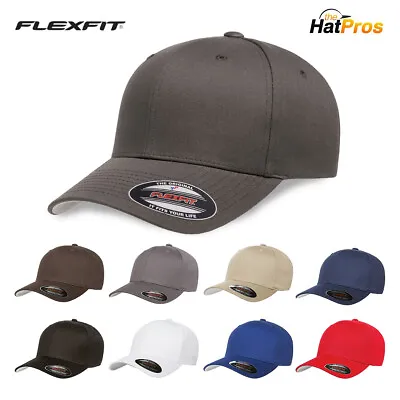 Flexfit Baseball Hat Cap Fitted Flex Fit Ballcap 5001 Blank SIZES S/M L/XL XXL • $11.74