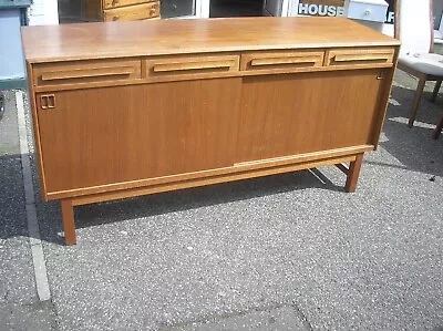 Vintage Mid Century Golden Teak Danish Design Sideboard Buffet Credenza • £100