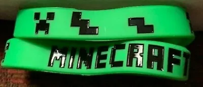 Minecraft Rubber Bracelets Lot 0f 10 Green. • $8.95