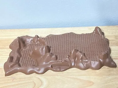 Vintage Mega Bloks Brown 16” Rocky Mountain Terrain Base Plate 1993 # 501 • $21