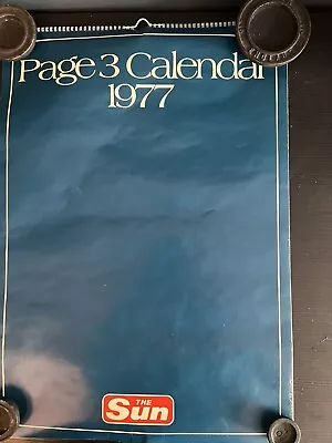 The Sun Page 3 Calendar 1977 - Jackie Sewell - Diane West - Gillian Duxbury • £15