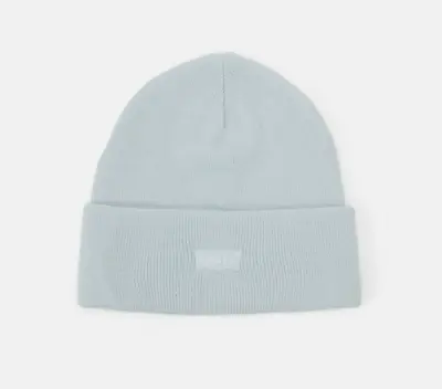 Levi's Hats Tonal Batwing Embroidery Slouchy Beanie Hat - Light Blue • £14.65