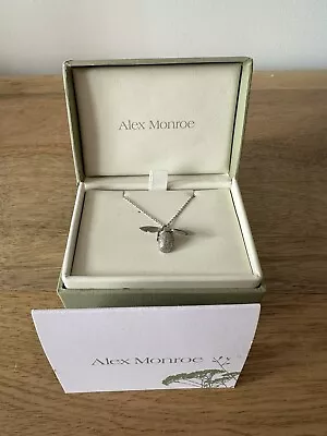 Genuine Alex Monroe Large Bumblebee Necklace Silver Necklace • $212.99