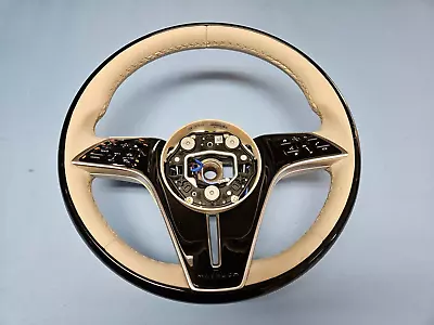 23-24 Mercedes Maybach Eqs Driver Steering Wheel Beige Leather Oem For Parts • $570