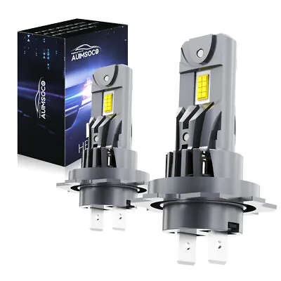 2x H7 LED Headlight Bulb Kit High Low Beam 100W 20000LM Super Bright 6500K White • $44.99