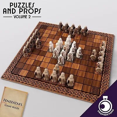 Hnefatafl Game Board And Pieces 3d Printed Dungeons And Dragons Props&Beyond D&D • $126.46