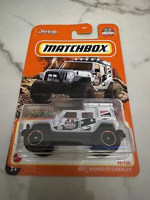 Matchbox Mountain Series Jeep  Wrangler Superlift In White #99/100 • $7.50