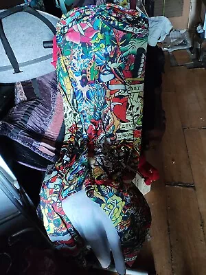 Vtg Y2k Ed Hardy Full Print Women S Maxi Strapless Sun Dress Size L • $69