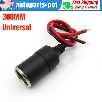 Car Cigarette Lighter Charger Cable 12V/24V Female Socket Plug Connector Adapter • $3.74