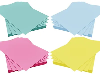 A4 Pastel Cards 160gsm Coloured Paper Sheets Cardmaking Scrapbooking Art Crafts • £7.49