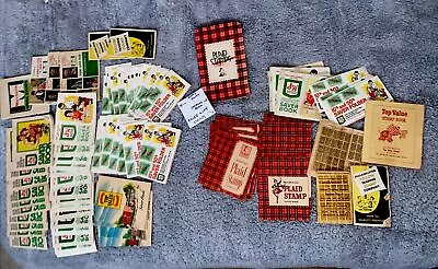 ￼ Lot Of Vintage S&H Green Stamps ￼Top Value Yellow Trading Plaid Merchants • $24.99