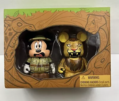 Disney Vinylmation 3  Animal Kingdom Set Sealed Nice Kitty Mickey Mouse Lion Le • $28.99