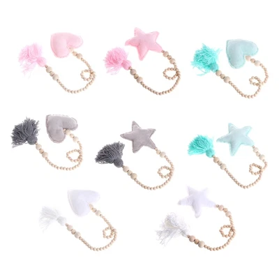 $15.46 • Buy Bead Star Love Tassel Nursery Canopy Tent Decorations Baby Nursery Photo