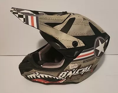 O'Neal 5 SRS MISS MOTO Helmet Blk/Grn MX Motocross Off-Road Dirt Bike ATV NWT • $150