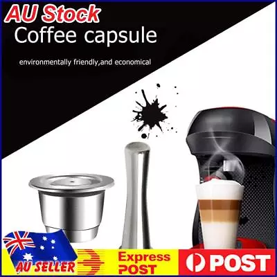 Nespresso Stainless Steel Coffee-Capsule Refillable Reusable-Pods Tamper Set AU • $12.19