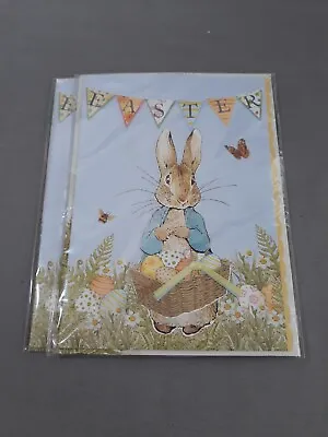 B.Potter Peter Rabbit EASTER Card & Envelope Die Cut Features 5x7 Meri Meri NIOP • $7