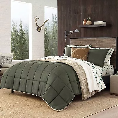 Eddie Bauer King Sherwood Comforter Set Green • $44.99